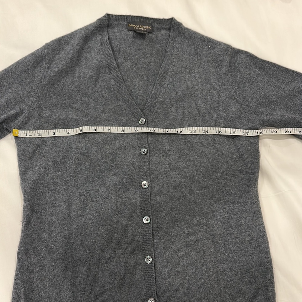 Grey Cashmere Cardigan